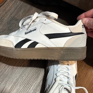 Reebok White and Black Athletic Shoes